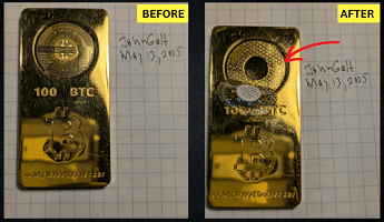 100 BTC Bitcoin Bar