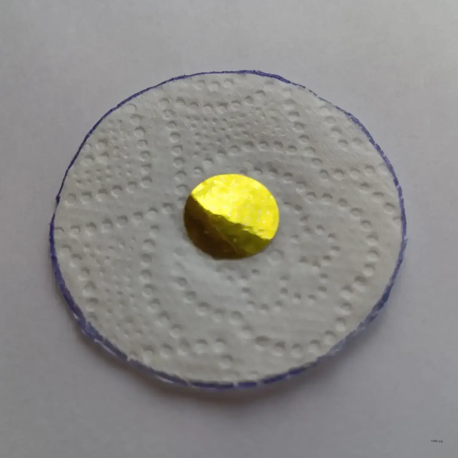 Cardboard Tube Pop-Art Bitcoin – Zero-Waste Crypto Coin